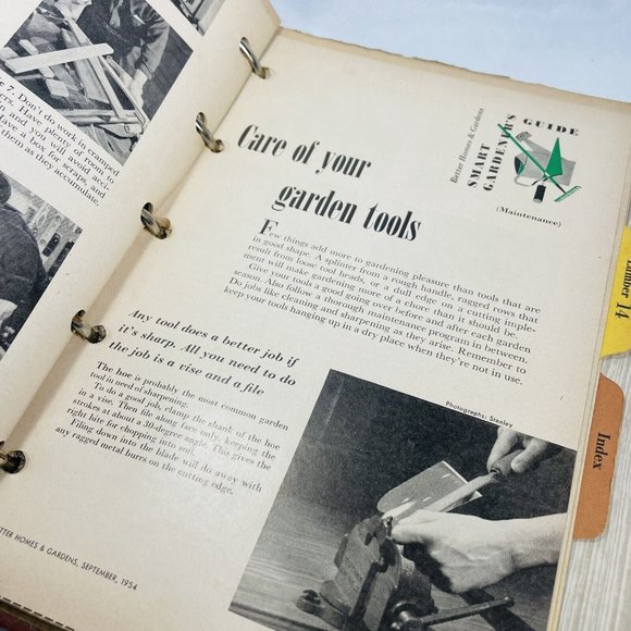 Better Homes and Gardens HANDYMAN'S BOOK 1951 Red 5 Ring Binder Vintage Smell - Picture 11 of 13